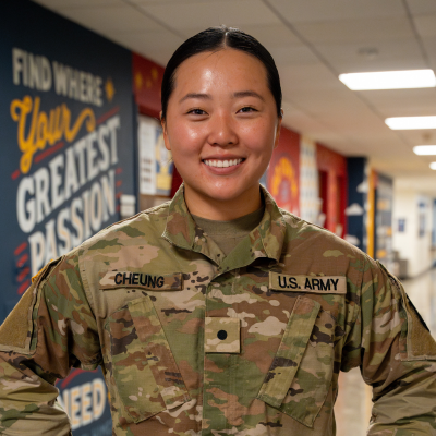 Karen Cheung, a fourth year cadet