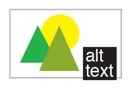 illustration of picture with example of alternate text