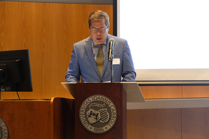 Ed Peck giving opening remarks