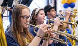 JCU Pep Band playing at the Admitted Student Celebration 