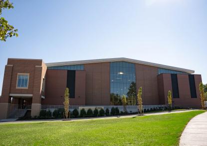 Outside view of John Carroll's New Athletic, Wellness & Event Center